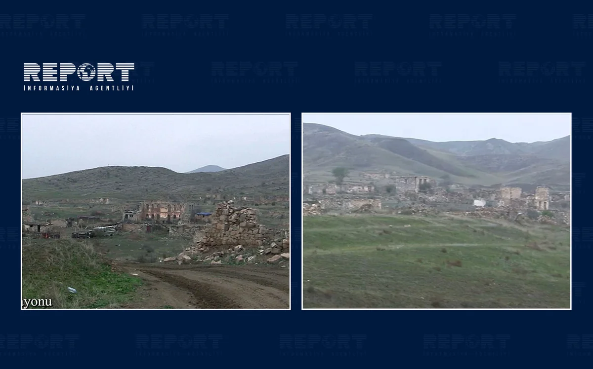 Cəbrayılın Daş Veysəlli kəndinin görüntüləri