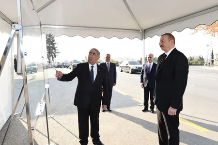 President Ilham Aliyev inaugurates Tartar-Seydimli-Garadaghli-Sarov highway