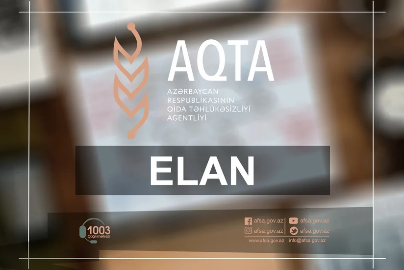 Qida Təhlükəsizliyi İnstitutu işə qəbul üçün vakansiya elan edib