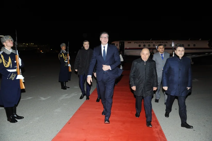 Президент Сербии прибыл в Азербайджан с рабочим визитом 