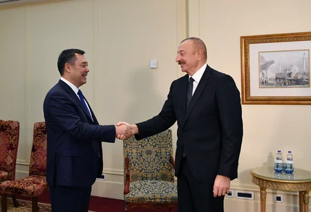Azərbaycan və Qırğızıstan prezidentlərinin görüşü olub