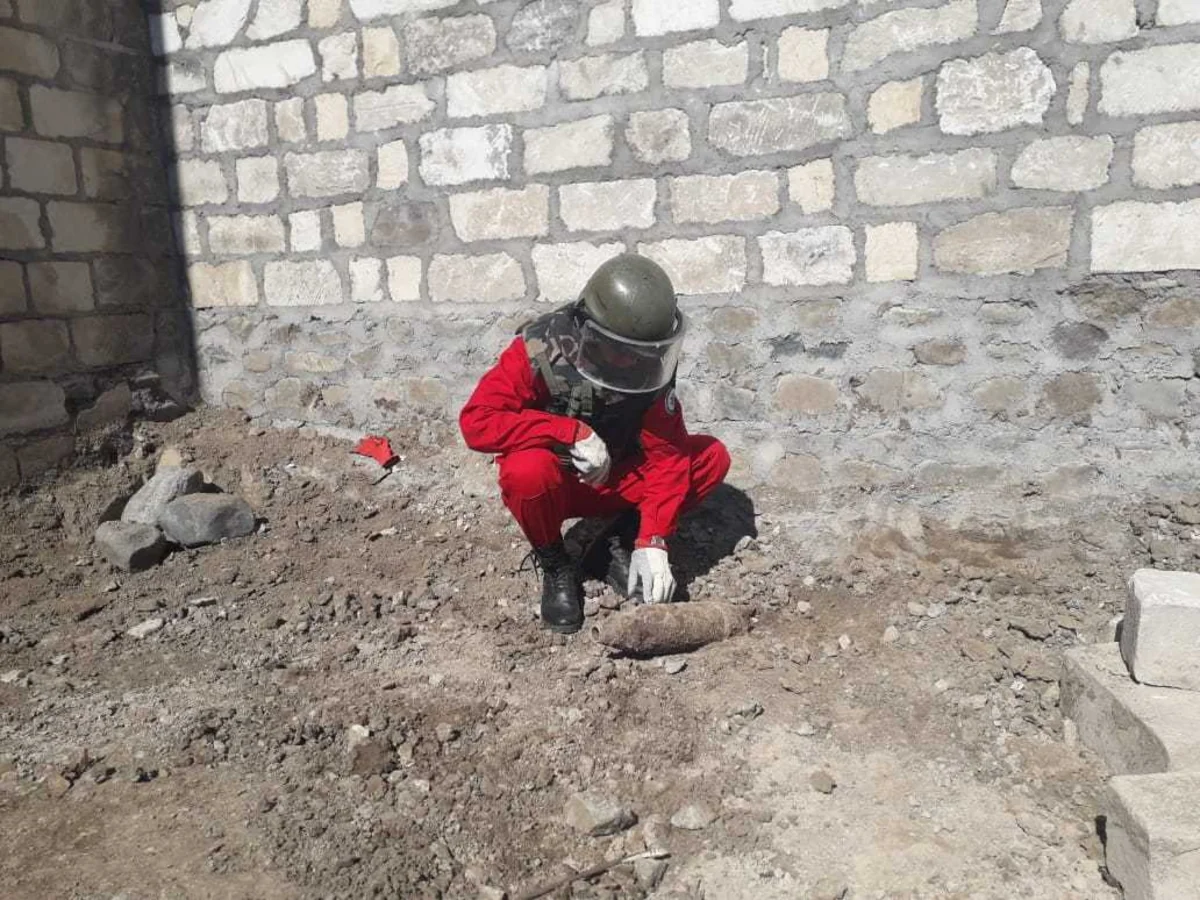 Tovuzda top mərmisi tapılıb