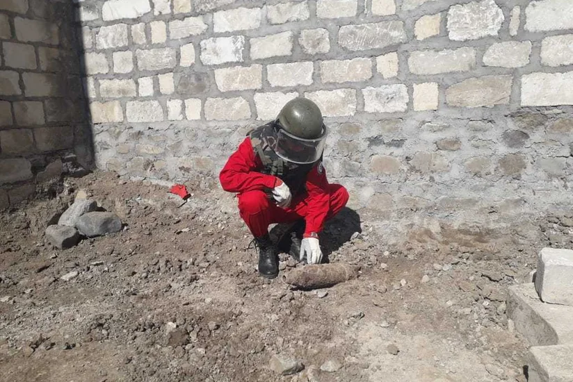 Tovuzda top mərmisi tapılıb