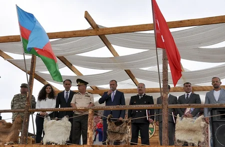 Hərbiyyə - 2019 hərbi vətənpərvərlik düşərgəsində Türkiyənin Zəfər bayramı qeyd edilib