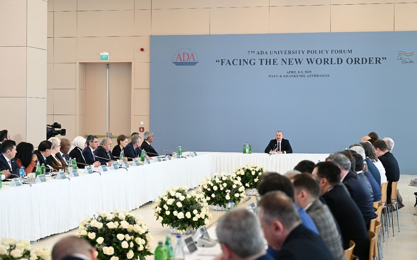 Video from International Forum at ADA University shared on Azerbaijani President's Instagram