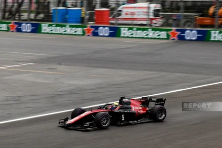 Oliver Bearmanın qalib gəldiyi “Formula 2” yarışından FOTOREPORTAJ