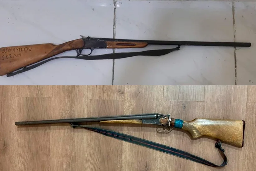 Ağdaş və Göyçay sakinlərindən qanunsuz silahlar götürülüb