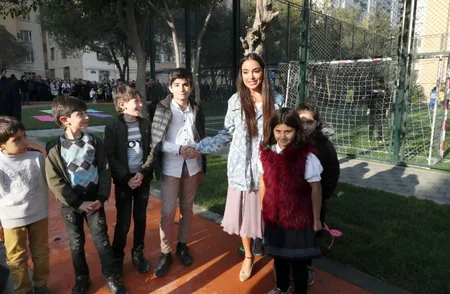 Bizim həyət layihəsi çərçivəsində abadlaşdırılan növbəti həyət istifadəyə verilib - FOTO