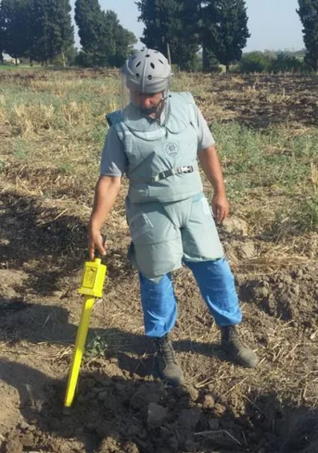 Ağdam rayonunda top mərmilərinin qalıqları aşkar edilib