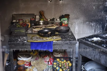 Gecə klubunda partlayışdan sonrakı vəziyyət