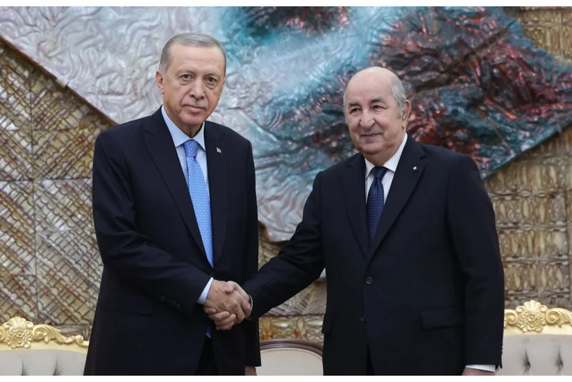 Ərdoğan Əlcəzair Prezidenti ilə görüşüb