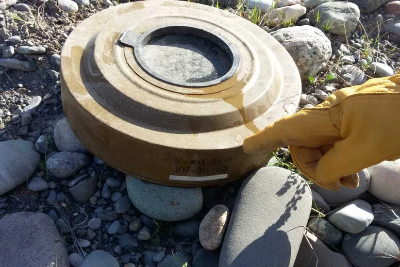 Tərtər çayı sahilində tank əleyhinə minalar tapıldı