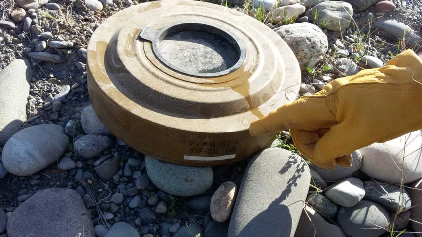 Tərtər çayı sahilində tank əleyhinə minalar tapıldı