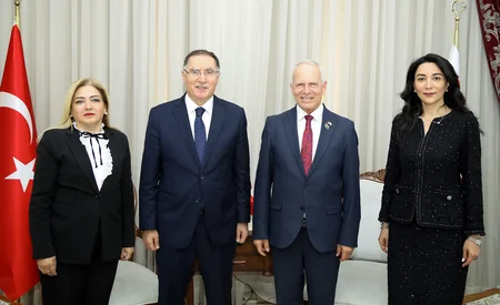 Səbinə Əliyeva Şimali Kiprin Prezidenti ilə görüşüb
