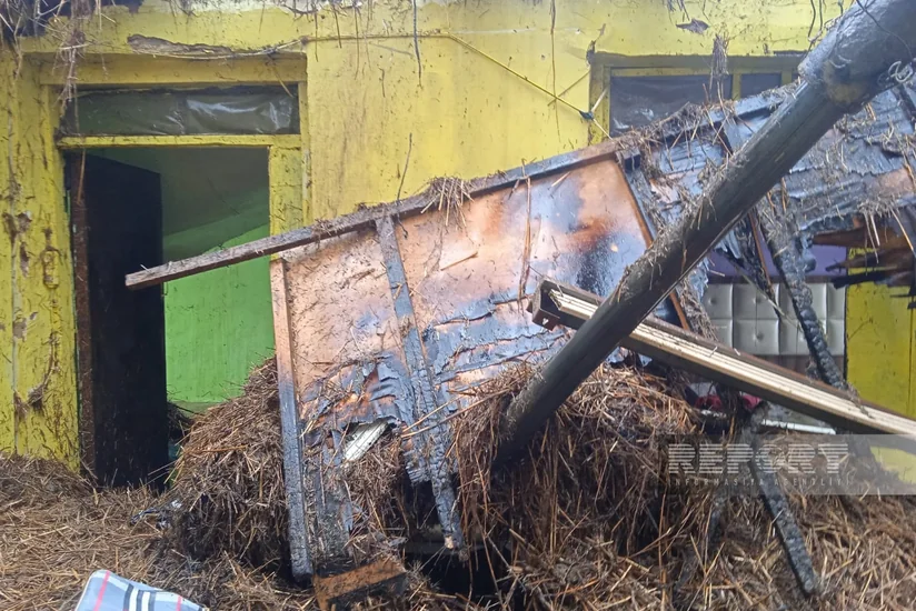 Tərtərdə fərdi evdə yanğın olub