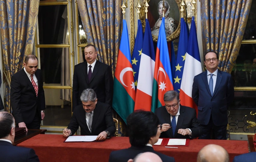 Parisdə Azərbaycan-Fransa sənədləri imzalanıb