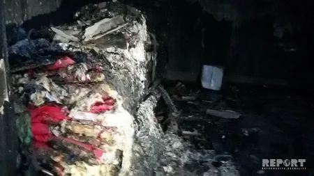 Tərtərdə şəhid ailəsinin evi yanıb - FOTO - VİDEO