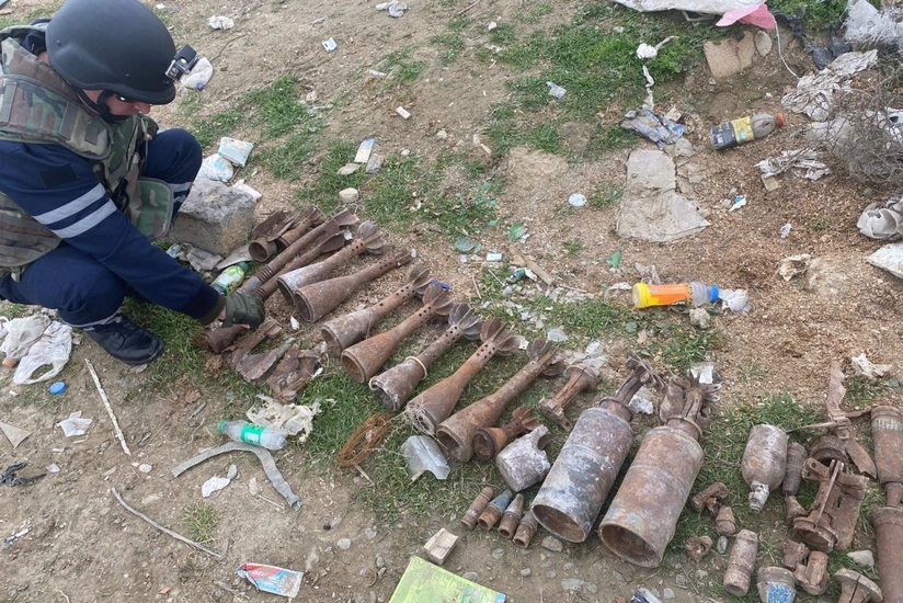 Binəqədidə hərbi sursat aşkarlanıb