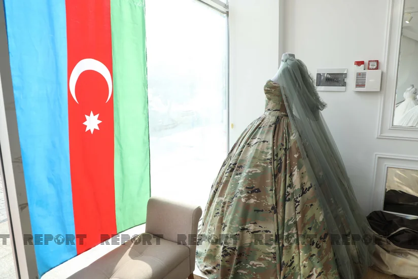 Hərbi geyim rəngində gəlinliklər: ehtiyatda olan polkovnik narazıdır