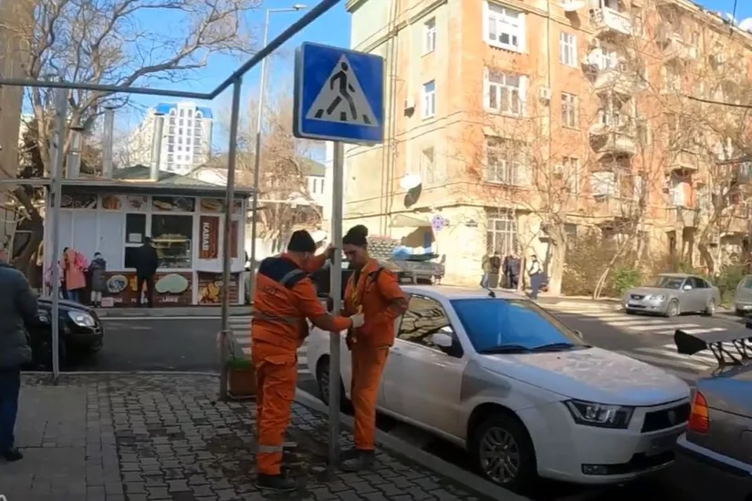 Bakının Əlicabbar Orucəliyev küçəsində hərəkət birtərəfli olub