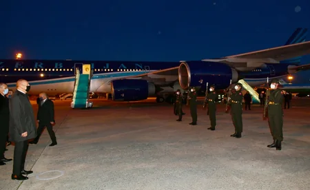 Prezident İlham Əliyev Türkiyəyə səfərə gedib