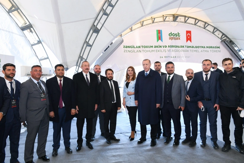 Zəngilan rayonunda “Dost Aqropark”ın təməli qoyulub