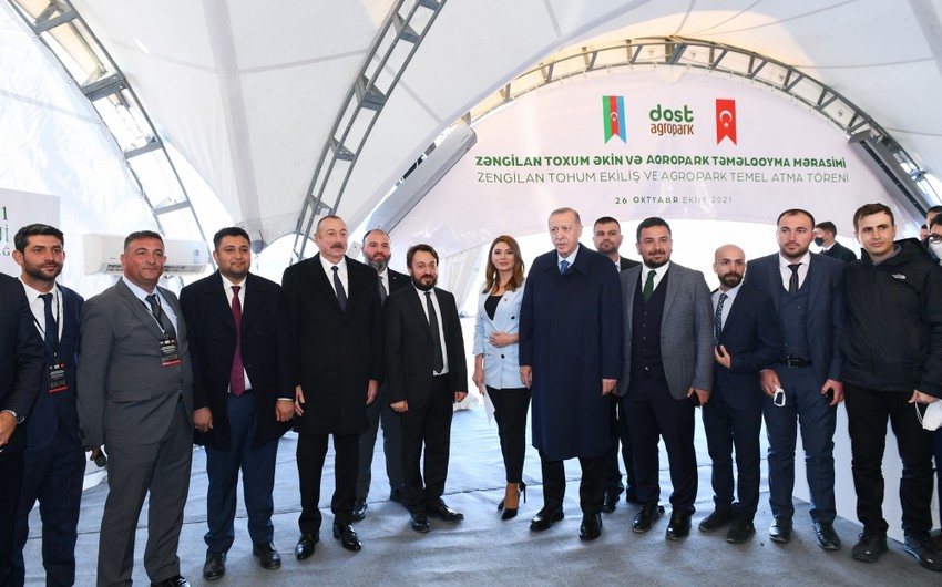 Zəngilan rayonunda “Dost Aqropark”ın təməli qoyulub