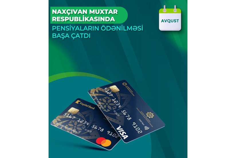 Naxçıvanda avqust ayının pensiya ödənişi başa çatdırılıb