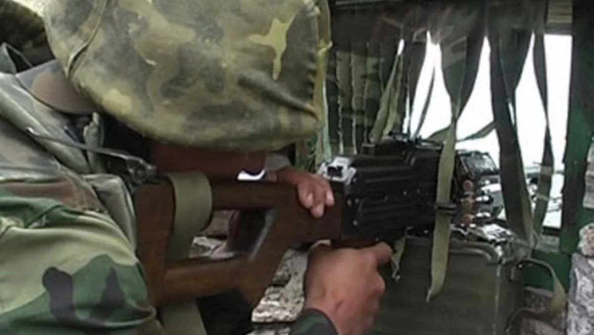 Armenians violated ceasefire using large-caliber guns