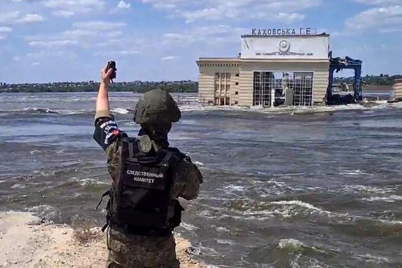 Kakhovka reservoir's water level declines by 2.8 meters