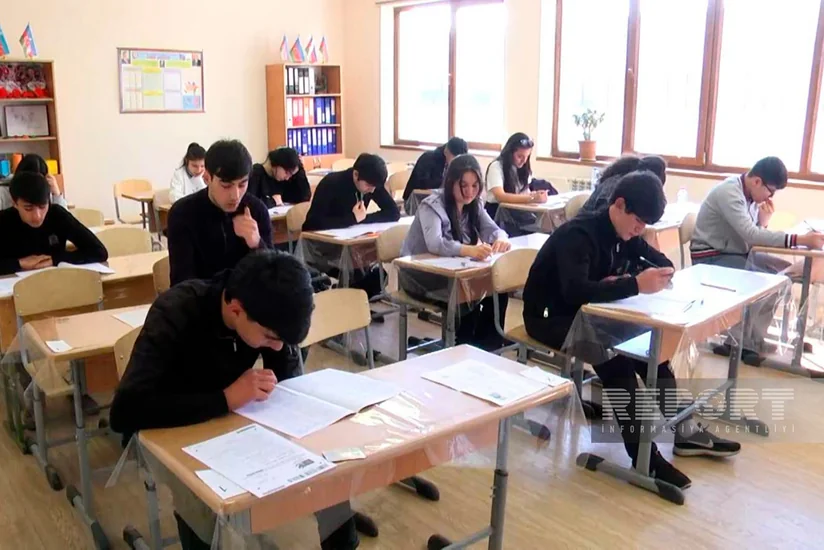 Xankəndi, Ağdərə və Xocalıda ilk buraxılış imtahanları keçirilib