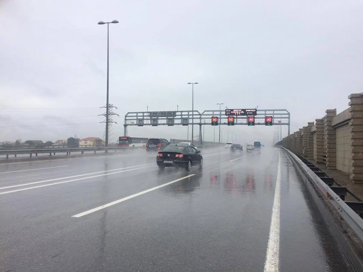 Bakının iki avtomagistralında sürət həddi endirilib