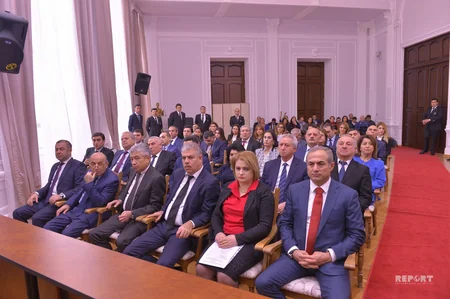 Konstitusiya Məhkəməsinin iclasının əsas hissəsi yekunlaşıb, hakimlər müşavirəyə gedib - FOTO - YENİLƏNİB-2
