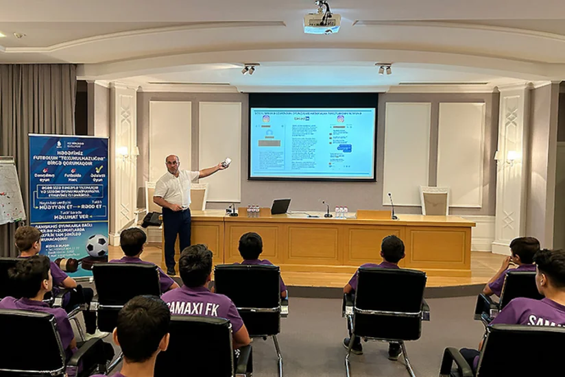 Şamaxı klubunun futbolçuları üçün danışılmış oyunlarla bağlı seminar keçirilib