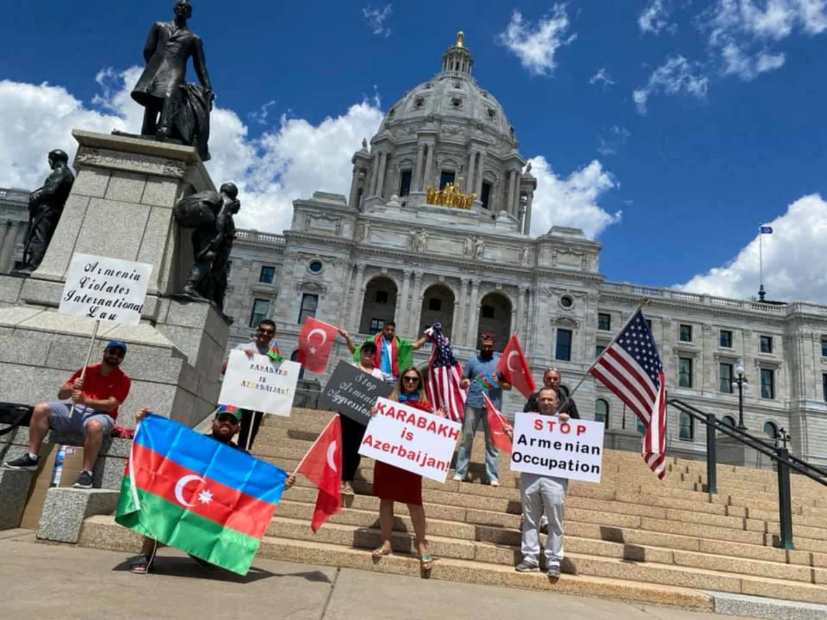ABŞ-ın Minnesota ştatında Azərbaycana dəstək aksiyası keçirilib