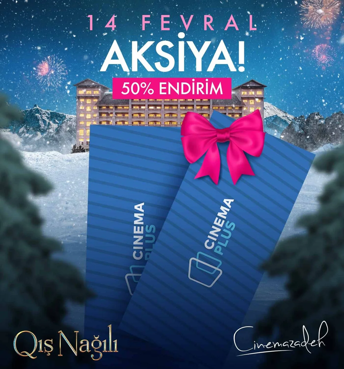 “CinemaPlus”da Sevgililər günü aksiyası keçirilir