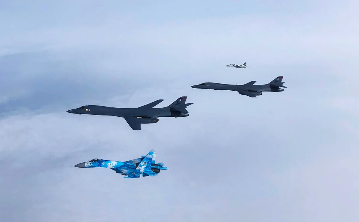 US military report on flights of strategic bombers over Europe