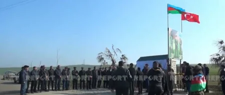 Vətən müharibəsi şəhidinin xatirəsinə inşa edilən bulağın açılışı olub