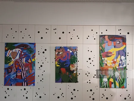 Nine Senses Art Centerdə azərbaycanlı rəssam Raminə Səadatxanın fərdi sərgisi açılıb