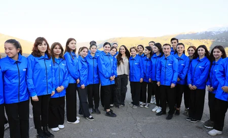 Vice-President of Heydar Aliyev Foundation Leyla Aliyeva participates in tree-planting campaign in Lerik