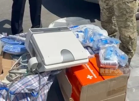 Ukraynada Azərbaycan diasporu sərhədçilərə tibbi avadanlıqlardan ibarət yardım edib