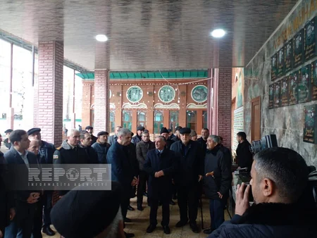 Göyçayda şəhidlərin xatirəsinə inşa edilən bulaq kompleksinin açılışı olub