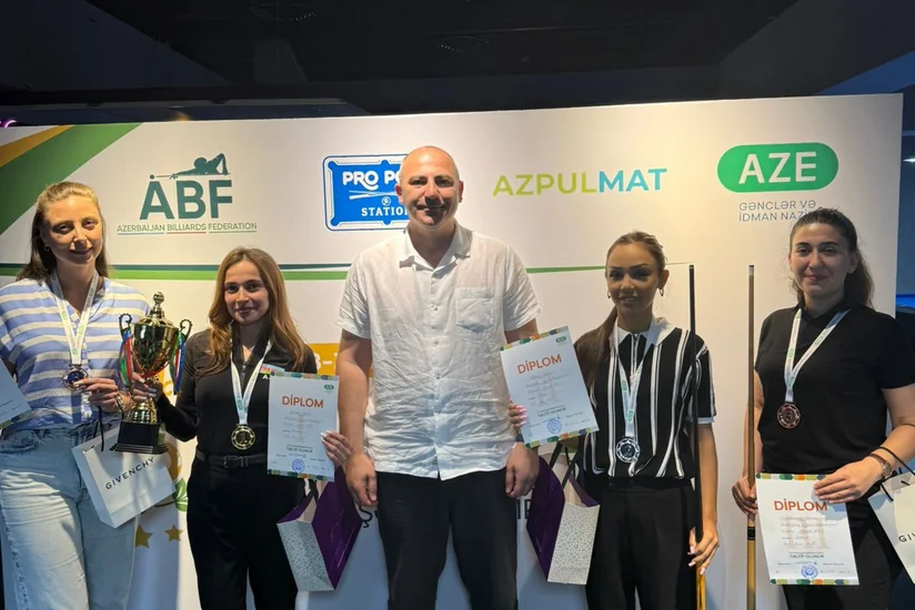 Bilyardın “Pool Nine Ball” növü üzrə Bakı çempionatının qalibləri bəlli olub