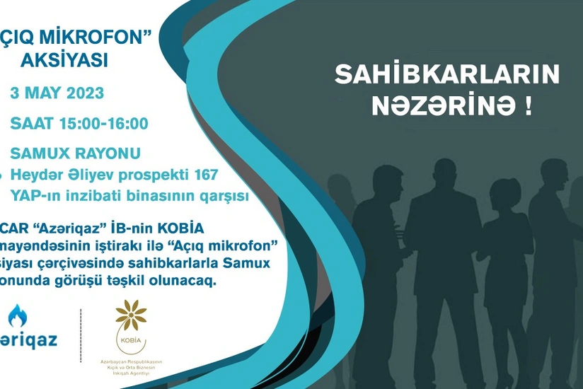 “Azəriqaz” Samuxda sahibkarlarla növbəti görüş keçirəcək