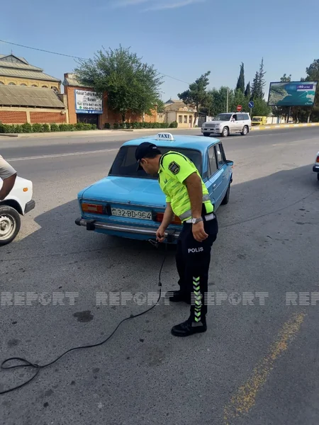 Kürdəmirdə reyd zamanı 20 sürücü cərimələndi