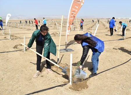 Стартовала кампания по посадке деревьев Зеленый марафон 2022