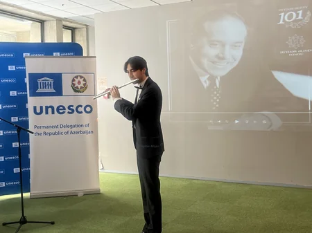 UNESCO-nun mənzil-qərargahında Heydər Əliyevin anadan olmasının 101-ci ildönümü qeyd edilib