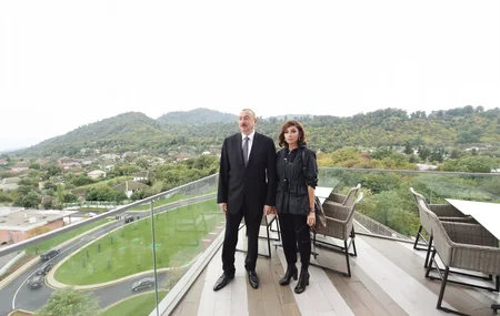 President Ilham Aliyev, first lady Mehriban Aliyeva view Lankaran Istisu and Health Center