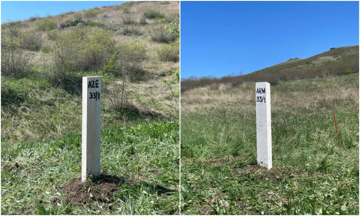 Azərbaycan-Ermənistan sərhədində ilk dirək - normallaşmanın başlanğıc nöqtəsi - ŞƏRH