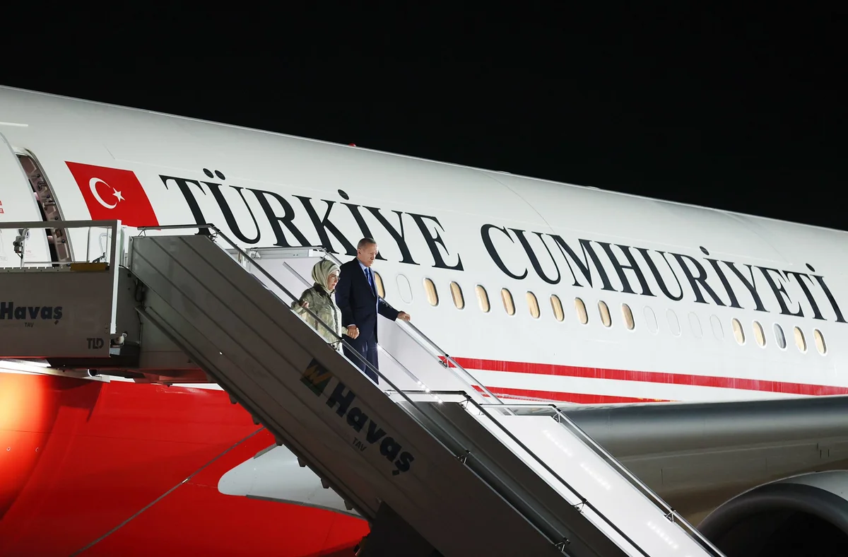 Turkish President Erdogan arrives in Croatia